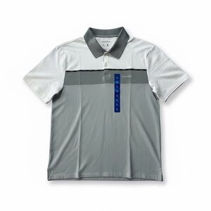 Calvin Klein Men's White and Gray Polo Shirt